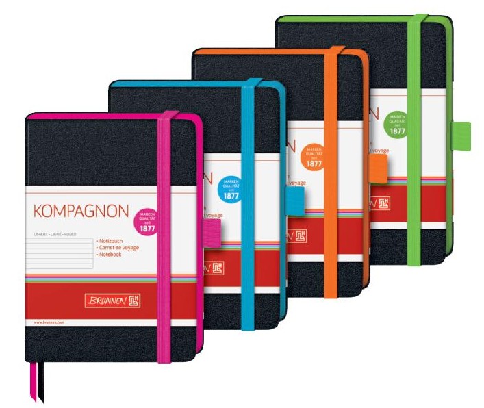 Blok A6 Kompagnon čtvereč, černý, guma zelená