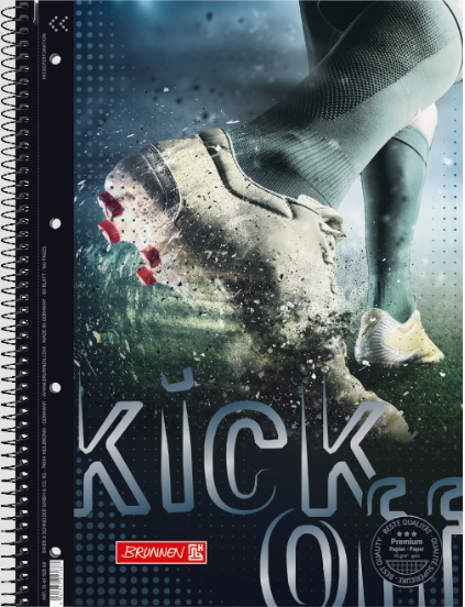 Student blok A4 Fotbal, čtvereč., spirála, 80listů