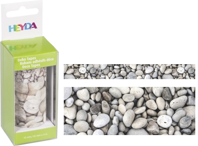 Páska lepicí papírová 2ks - oblázky