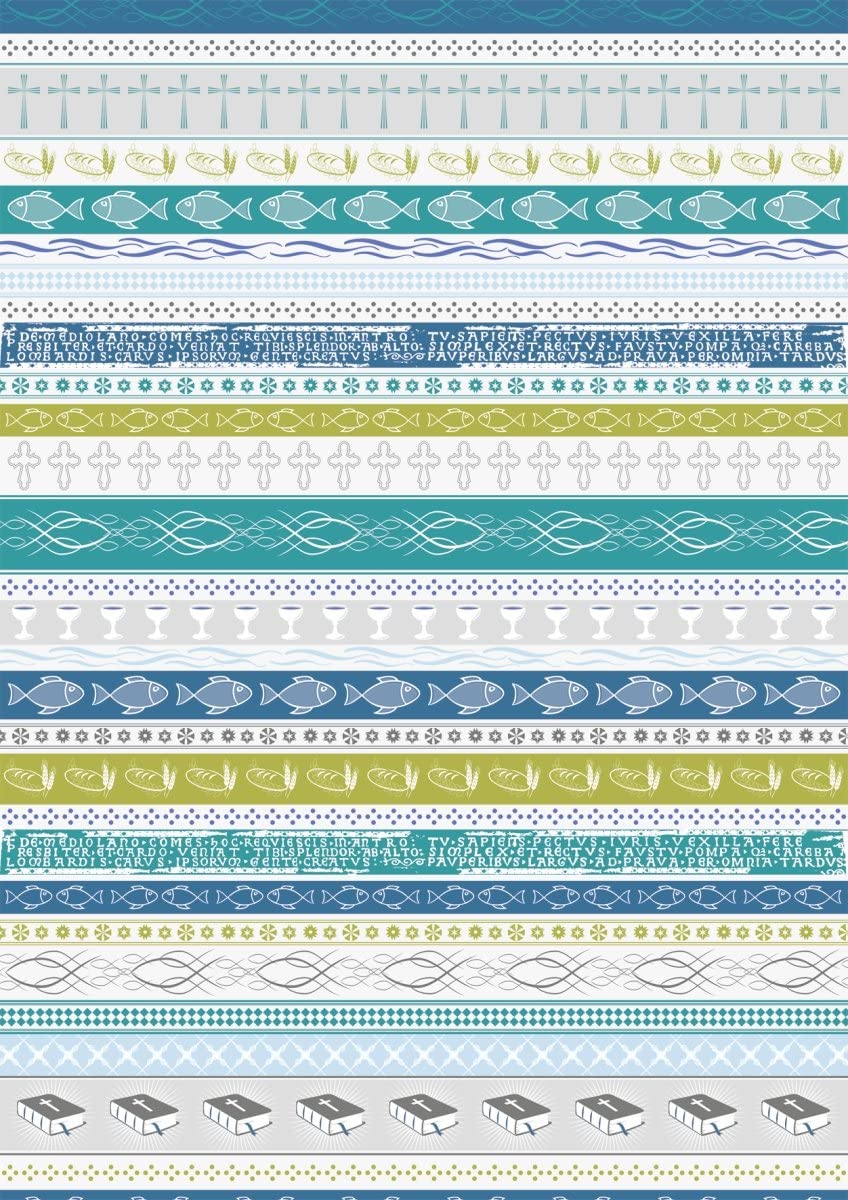 10 ks Karton A4 200g Bordura modrá