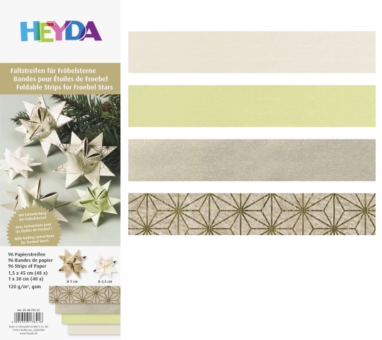 Proužek zlatý/natur 96ks - 120g, 1x30 a 1,5x45 