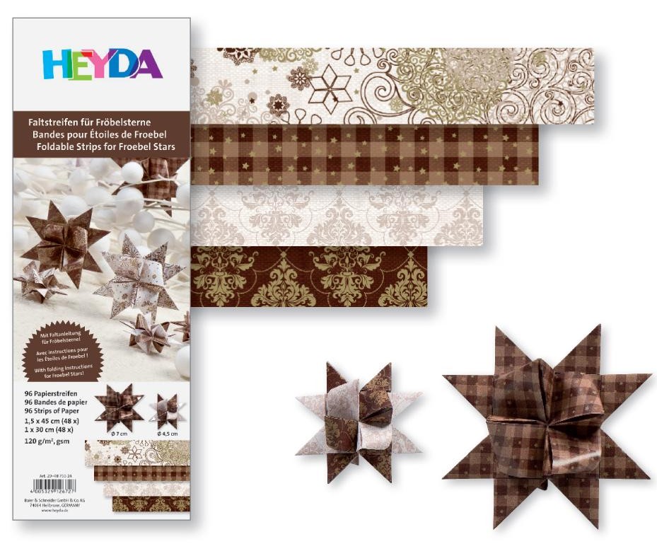 Proužek béž/hněd 96ks - 120g 1x30 a 1,5x45 