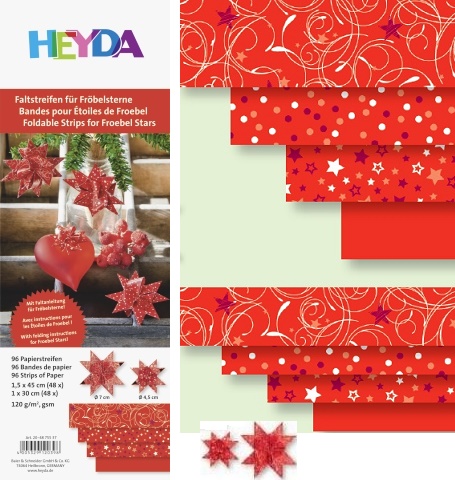 Proužek červený 96ks - 120g 1x30 a 1,5x45 