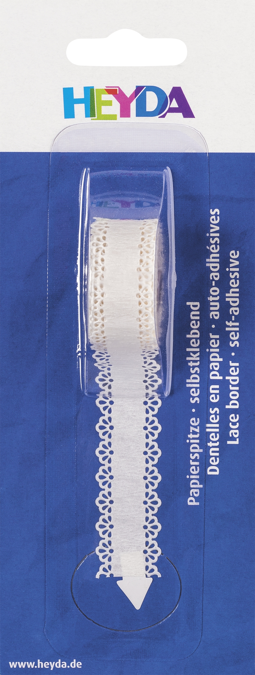 Samolepicí krajka 2 m - 16 mm bílý