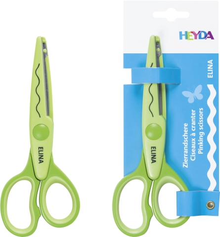 Ozdobné nůžky Elina světle zelené
