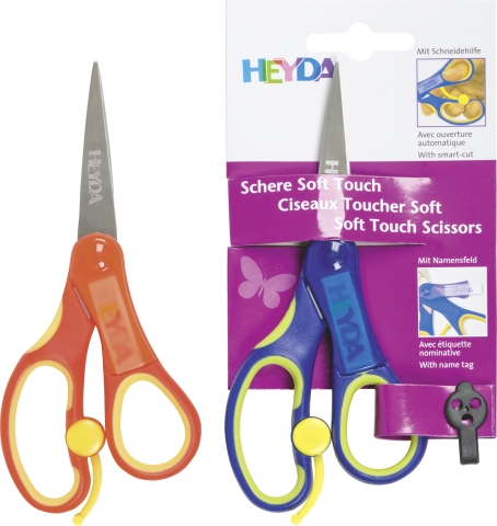 Nůžky dětské špičaté soft touch 13,5cm