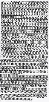 Kontury 10x23 - písmena+čísla, stříbrné