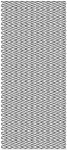 Kontury 10x23 - jemné vlnky, zlaté