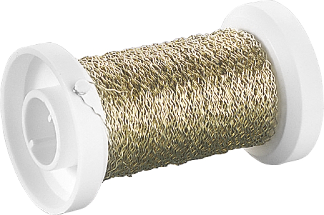 Drát vlnka, 50 m, průměr 25 mm zlatý