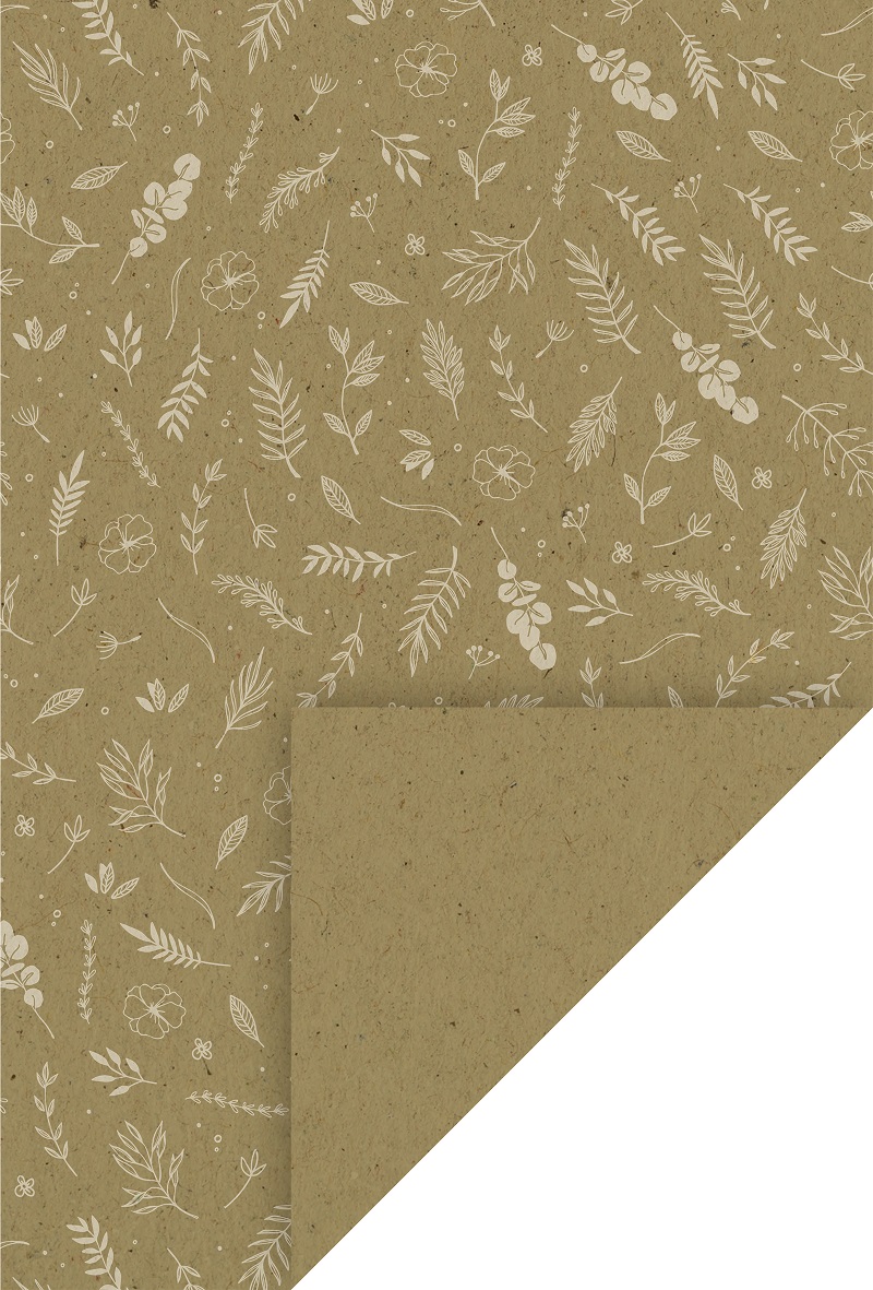 10 ks Karton A4 220g Natur, bílé lístky