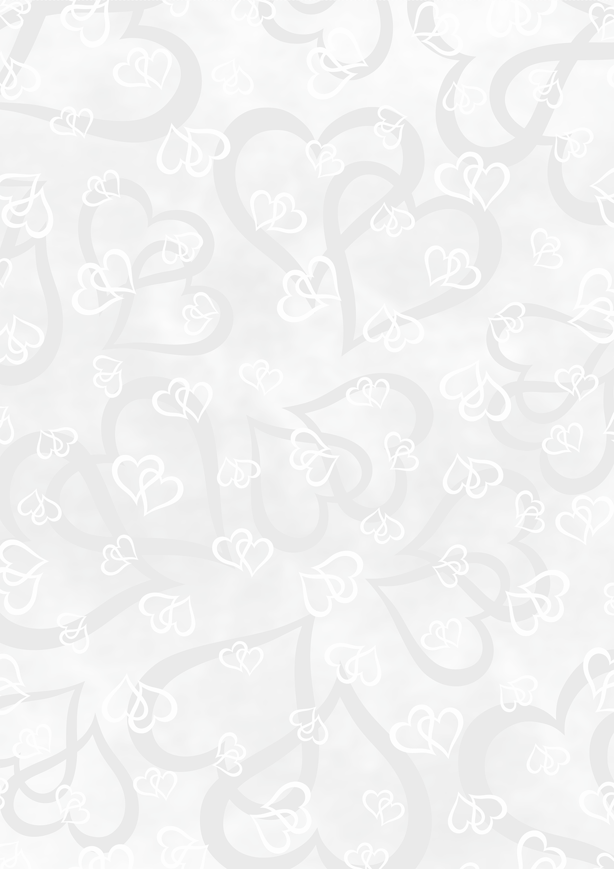 25 ks Transparentní papír A4 115g - srdce bílé