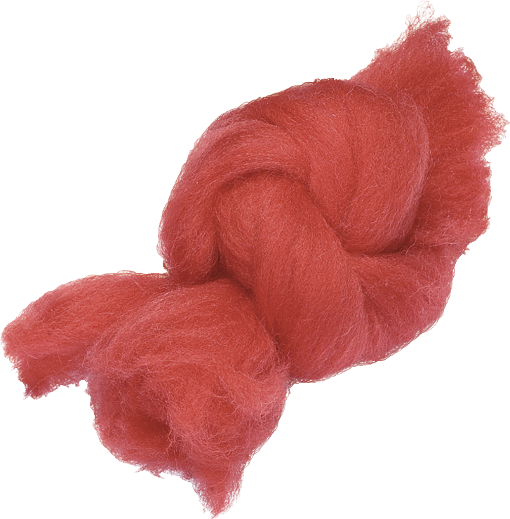 Ovčí vlna 50g červená