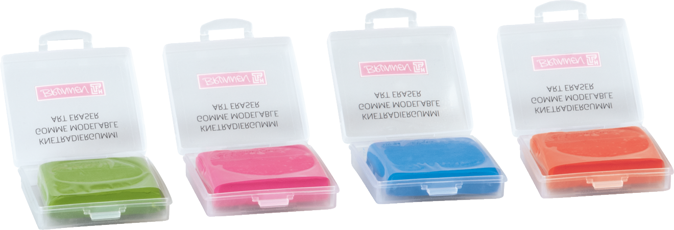 Hnětací guma 3,5 x 3,5 x 1 cm 4 barvy