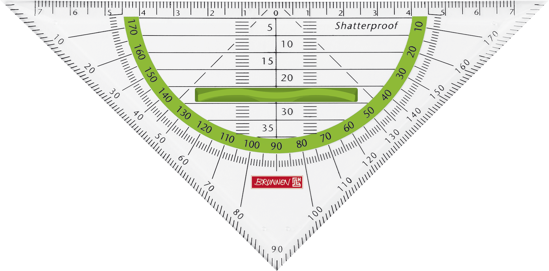 Pravítko trojúhelník s úchopem