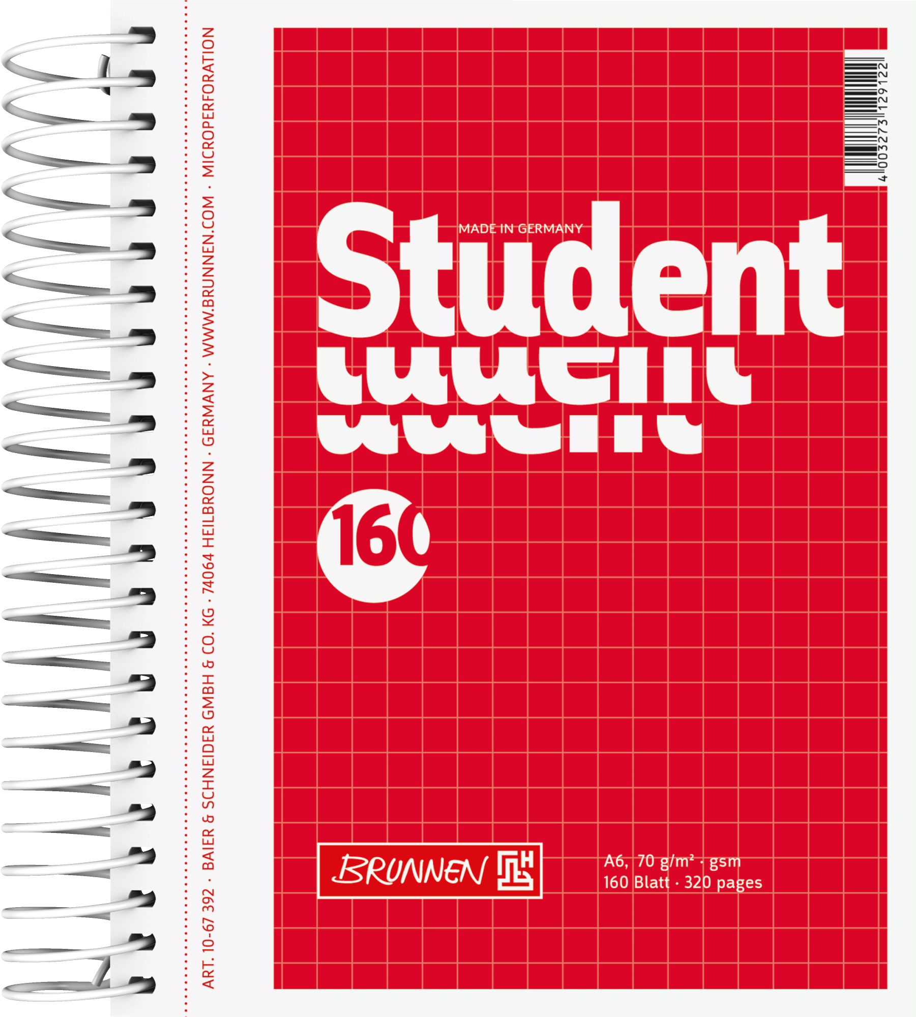 Student blok A6 čtvereček, 160 listů