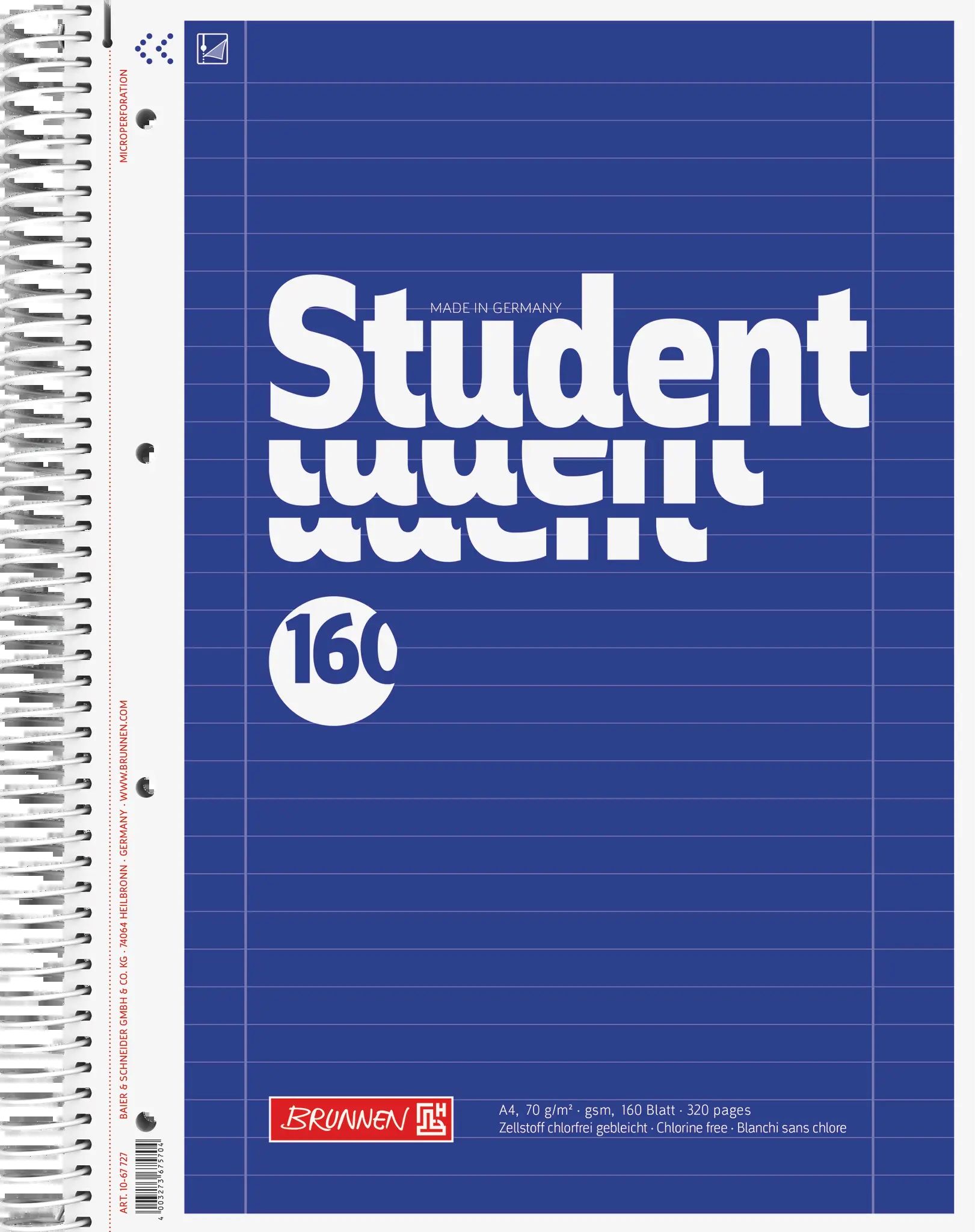 Student blok A4 linka, 160 listů, 70g