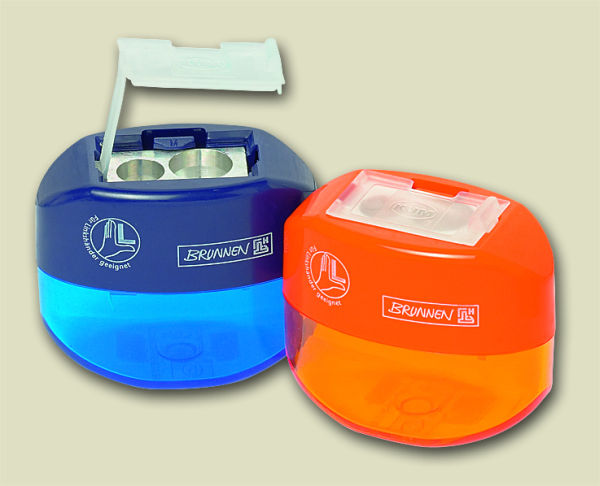 Ořezávátko Office pro leváky s 2 otvory oranž, modré