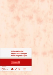 25 listů Universal papír A4 160g Mramor červený