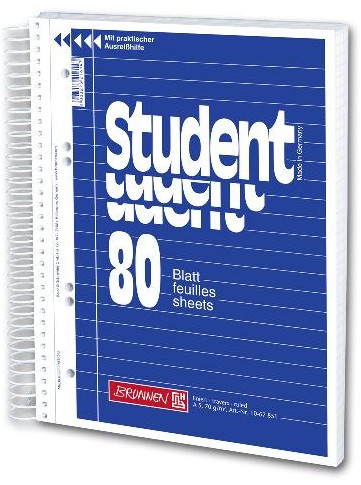 Student blok A5 80 listů link.spirálový