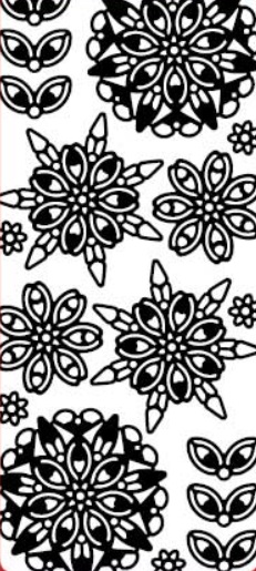 Kontury 10x23 - mandala ornament, zlaté