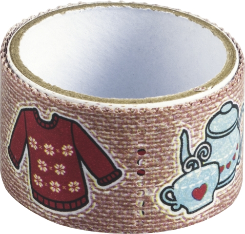 Páska samolepicí 25,5mm x  2,4m známky Sob, Love