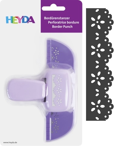 Děrovač okrajový - bordura kytičky