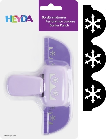 Děrovač okrajový - bordura vločky