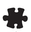 Děrovač modrý 25mm - puzzle