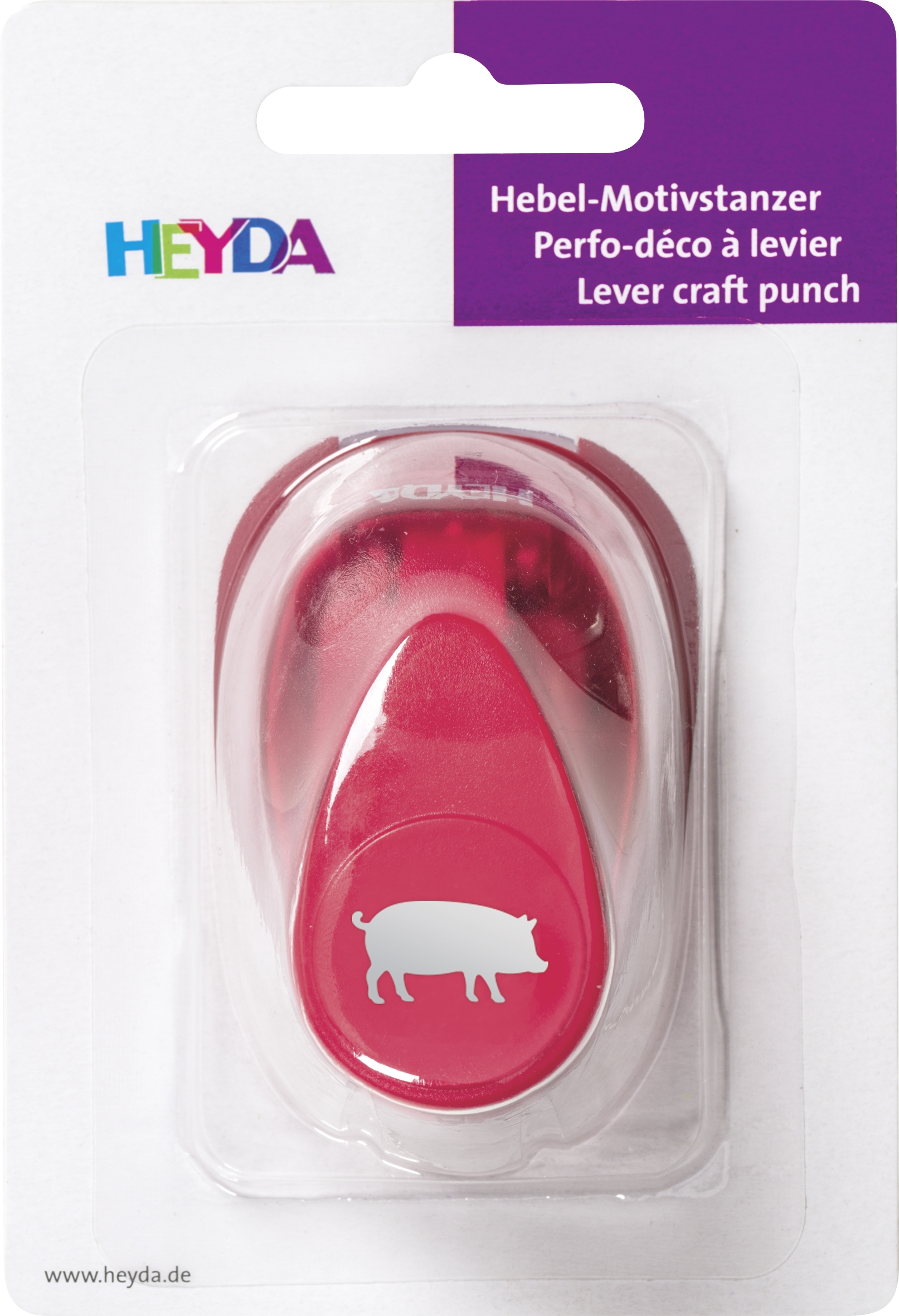 Děrovač červený 15mm - prase