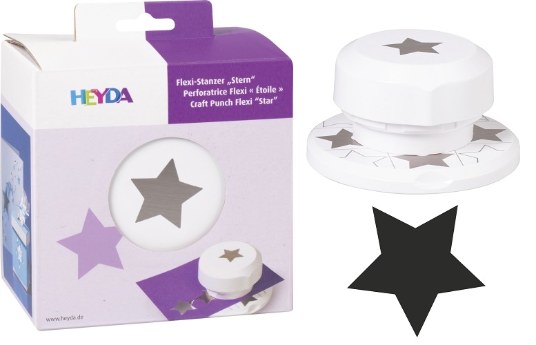 Děrovač flexi 4cm - hvězda