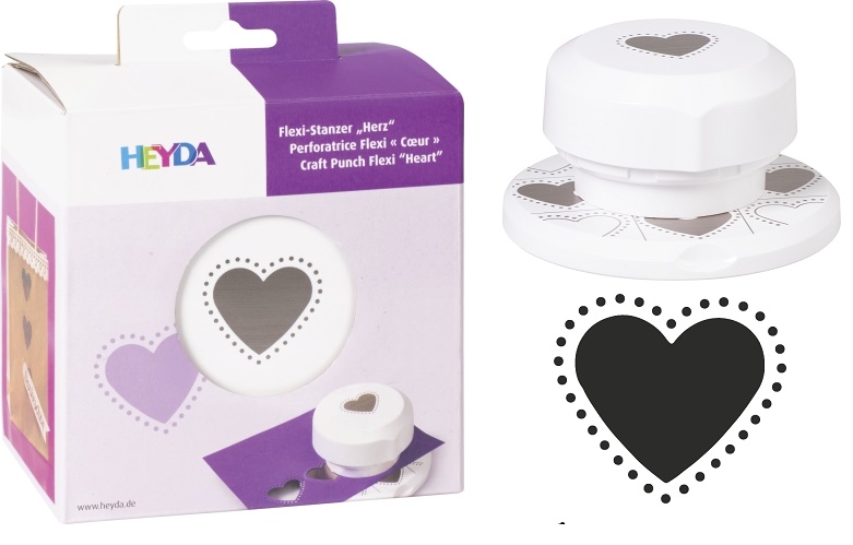 Děrovač flexi 4cm - srdce