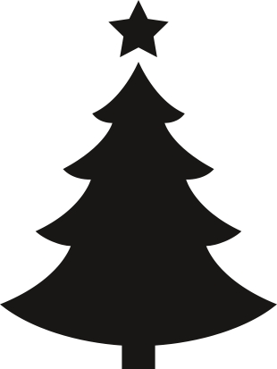 Děrovač flexi 4cm - stromeček