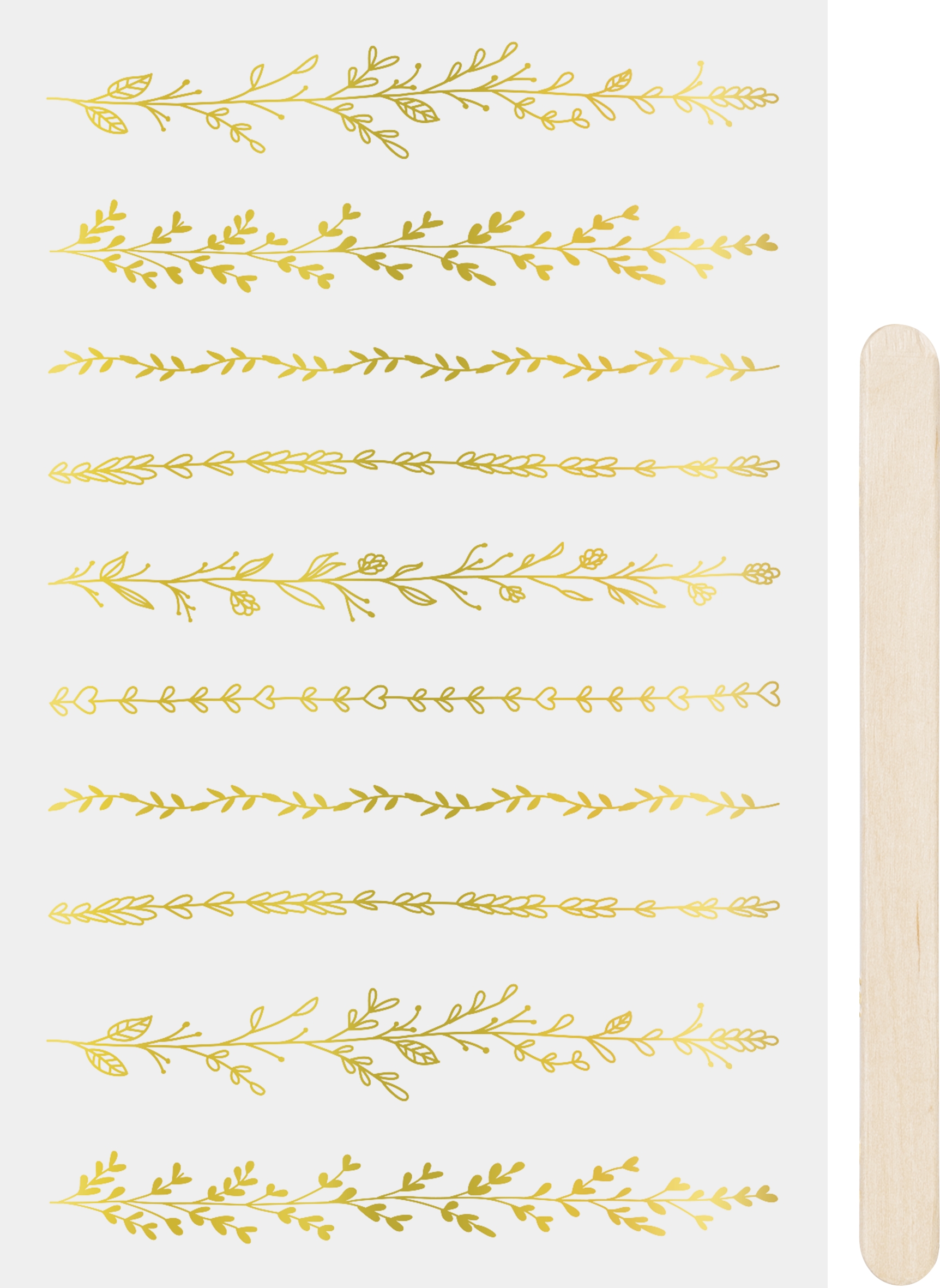 Propisoty 10x19 cm - bordury zlaté