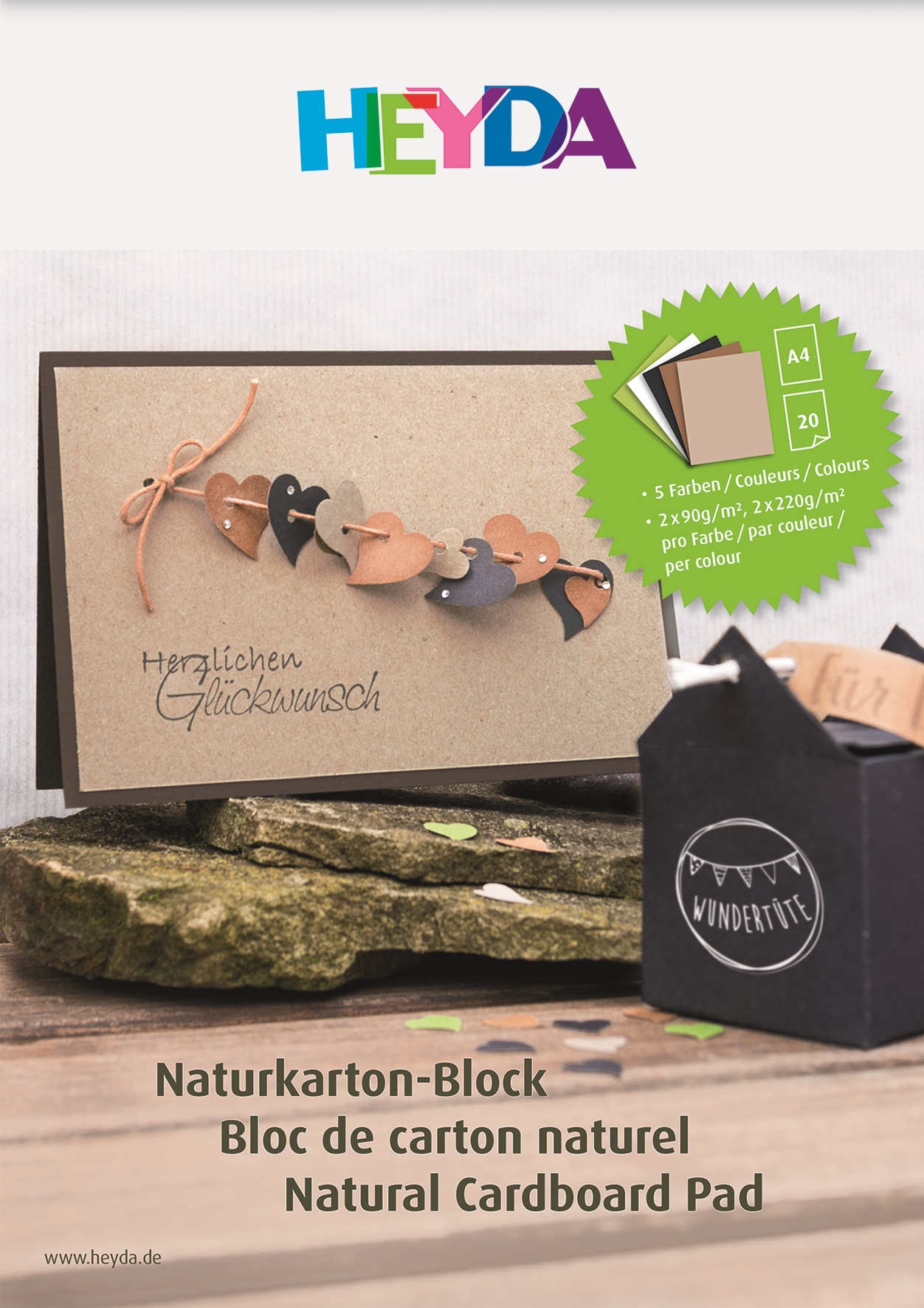 Blok natur papírů 20 listů A4 130g