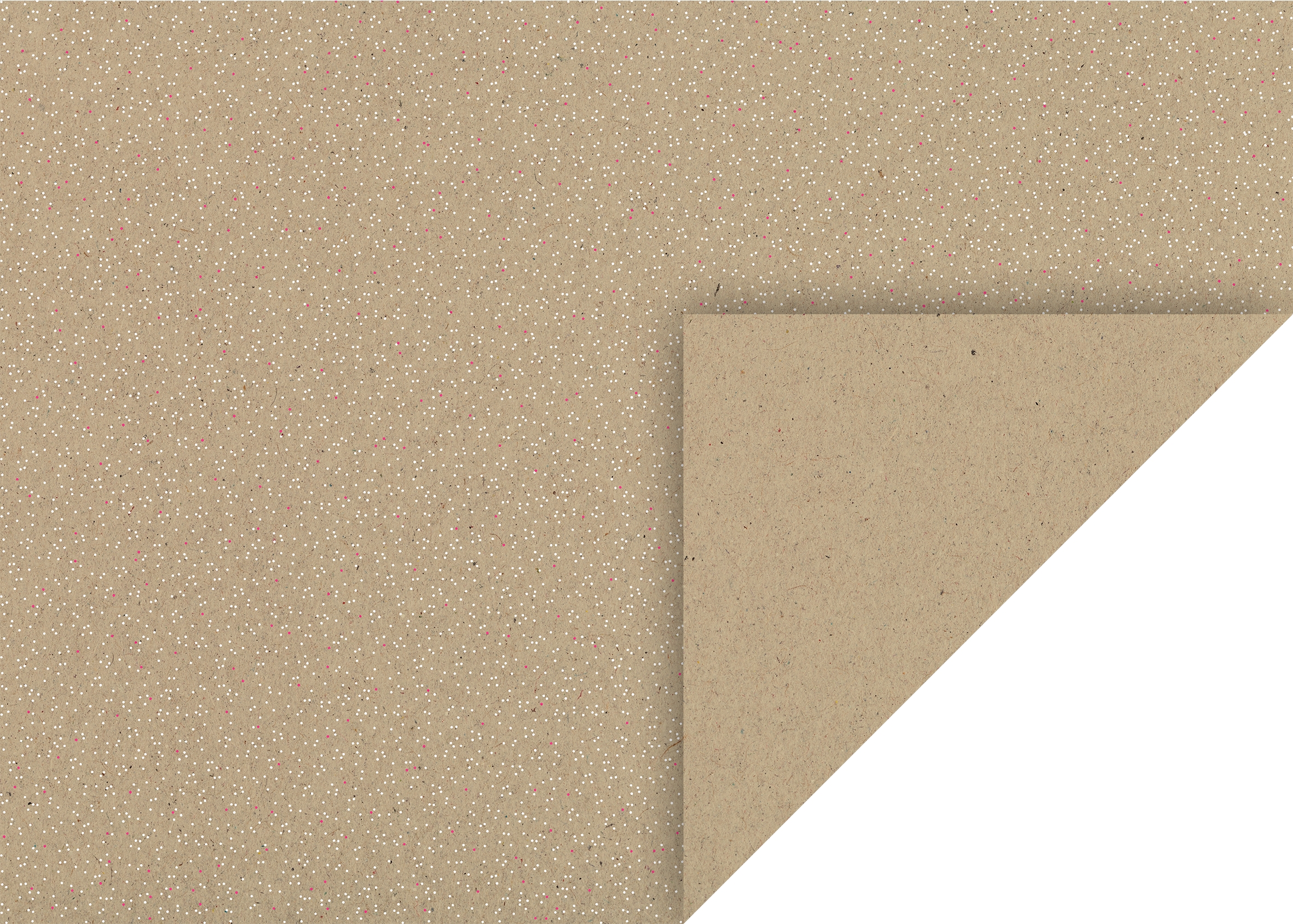 10 ks natur kartonů 50x70 220g, body bílé/neon