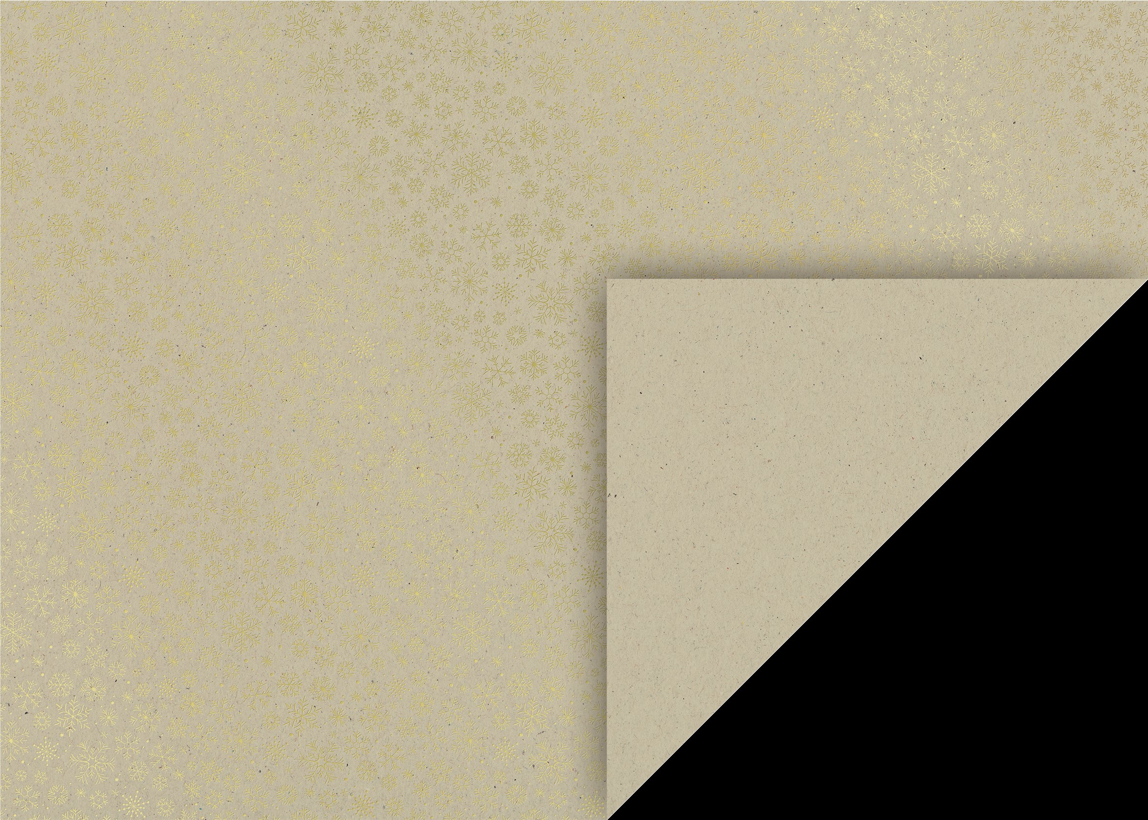 10 ks natur kartonů 50x70 vločky zlaté, 220 g