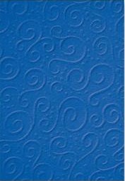 20 ks Karton reliéf A4 220g Milano středně modrý