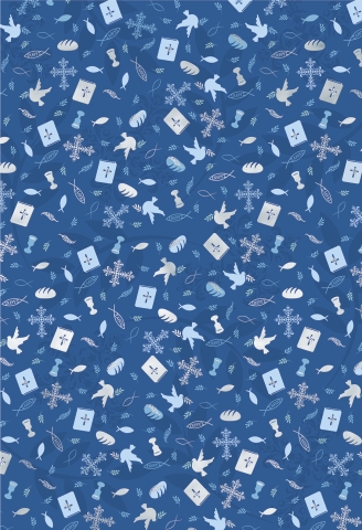 10 ks Karton A4 220g Svátosti modré