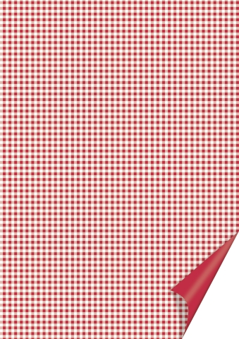 20 ks Happy paper A4 200g - červený čtverečkovaný