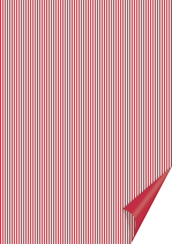 20 ks Happy paper A4 200g - červený pruhovaný