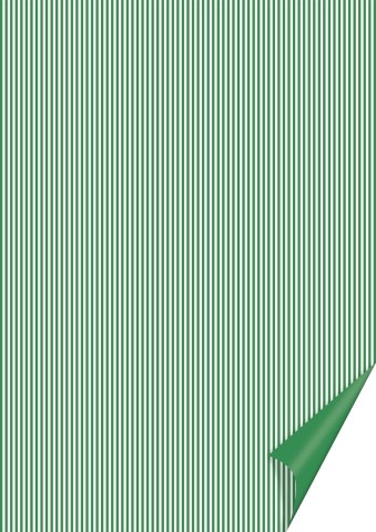 20 ks Happy paper A4 200g -  zelený pruhovaný