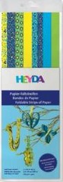 Proužek žlutý/ zelený/modrý 160ks - 120g, 30cm, 8 motivů 