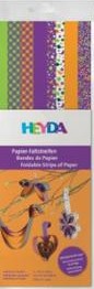 Proužek fialový/ zelený/oranžový 160ks - 120g, 30cm, 8 motivů 