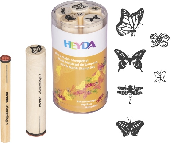 6 ks Razítka motýli