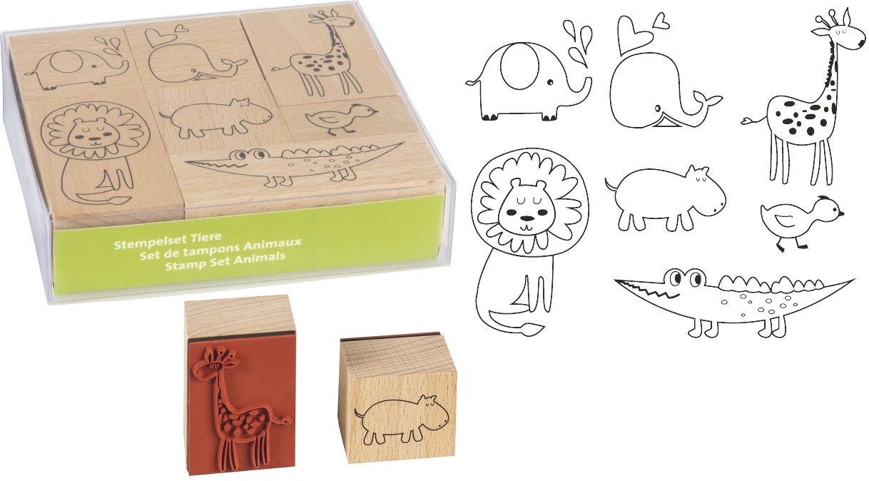 Set razítek ZOO zvířátka