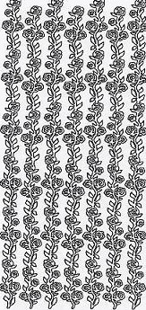 Kontury 10x23 - růže v pruhu, zlaté