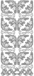 Kontury 10x23 - 3D rohy větvičky zelené