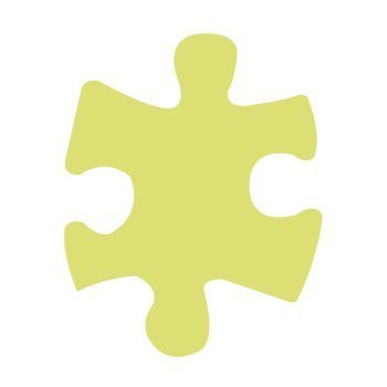 Děrovač fialový 50x40 mm - puzzle