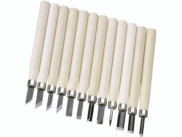 12 ks Modelovací dláta 13,5 cm