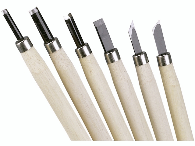 6 ks Modelovací dláta 13,5 cm